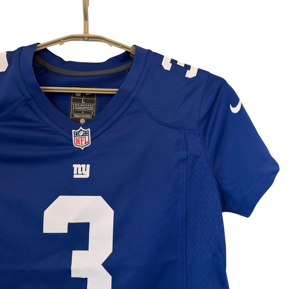 Nike New York Giants Russell Wilson 3 Women Jersey Blue Large NFL Game Day NWOT - Picture 5 of 12